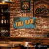 Placa de lata decorativa estilo bar de praia americano transfronteiriço, ornamento criativo de ferro forjado, presente, folha de flandres, 15x30m