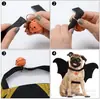 Halloween divertido disfraz de murciélago para mascotas gato Perro Grande golden retriever perro bulldog francés transformación de gato murciélago atuendo