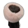 Sombrero de Punta Abierta Peludo Banda de Sombrero de Piel Sintética de Zorro Cálido Engrosado Sombrero de Punta Abierta sin Visera de Piel Sintética para Mujer Invierno
