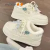 Zapatos para Niñas, Tenis, Zapatos Casuales Forrados de Felpa para Otoño e Invierno para Niñas Mayores, Tenis Infantiles Estilo Nuevo 2026, Modernos para Niñas y Estudiantes