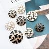 Botón Metálico Shunjie Figura Geométrica Cuadrado Tridimensional Doble Pieza Estilo Chanel Chaqueta de Mujer Hebilla Decorativa Redonda de Aleación