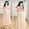 Novo Top de Maternidade Rosa Fada Redutor de Idade Outono 2026 + Vestido Camisola de Maternidade Floral Emagrecedor