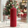 Velas Aromáticas Rayadas Borgoña Personalizadas, Luz de Mesa Creativa con Fragancia para Bodas, Regalo de Alta Gama para Niñas