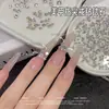 Anillo Redondo de Diamante para Punta de Dedo Super Brillante Accesorios de Arte de Uñas de Circonita Cuadrada Pequeña de Circonita Redonda Diamante Suelto Accesorios de Decoración de Uñas Ultra Brillantes