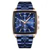 LIGE/Transfronterizo Nuevo Reloj de Cuarzo para Hombre Reloj de Negocios para Hombre Resistente al Agua Calendario Luminoso Correa de Acero Inoxidable Reloj de Pulsera Dorado Blanco