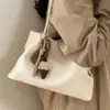 Bolsa Retro de Gama Alta Color Marrón Maillard para Mujer 2025 Nueva Bolsa de Hombro de Gran Capacidad para el Trabajo Bolso de Mano