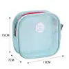 Nova bolsa de higiene em malha, organizador de cosméticos de viagem portátil, bolsa de maquiagem fashion estilo praia, direto da fábrica