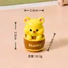 Oso de Miel y Mantequilla de Dibujos Animados Muñeca Linda Adornos de Escritorio Accesorios para Diseño de Micro Paisajes Accesorios de Resina DIY