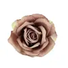 Rosa Vermelha Flor Artificial Cabeças de Flor Mini Cerimônia de Casamento Decoração de Casamento Decoração de Carro de Casamento Flor de Seda Artificial Lapela Fabricante Atacado