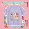 Camiseta de Manga Corta Cazadores de Demonios de Comercio Exterior Transfronterizo para Hombres, Mujeres y Niños, Camiseta Versátil de Media Manga