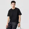 Camiseta de Manga Curta com Textura Fosca para Homem 2026 Verão Novo Estilo Design de Bordado com Letras Top Solto e Versátil