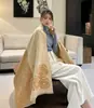 Bufanda para Mujer en Otoño e Invierno, Estilo K, Chal Versátil de Imitación Cachemir Doble Cara, Engrosada y Cálida, Bufanda Grande, Ropa de Abrigo de Moda