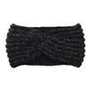 Diadema Deportiva de Lana Tejida Europea y Americana con Nudo Cruzado, Diadema Deportiva, Protección para las Orejas, Gorro, Accesorios para el Cabello Hechos a Mano, Diadema Cálida de Pana
