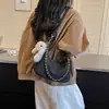 Bolsa de mano para commuting de gran capacidad, nueva colección otoño 2026, bolso de mujer elegante y único, bolso de hombro, color liso, bolso cruzado, bolso con forma de dumpling