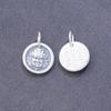 Plata de Ley S999 Retro Amarillo Dios de la Riqueza Colgante Etiquetado Cuerda Tejida de Mano Pulsera Collar Hecho a Mano Accesorios DIY