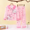 Pijama para Niñas, Estilo Princesa, Primavera y Otoño, Verano Delgado de Dibujos Animados con Mangas Largas para Bebés y Niños Mayores, Adecuado para Usar Afuera