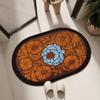 Alfombrilla de suelo de barro de diatomeas absorbente floral para baño, inodoro, antideslizante, absorbente, entrada de baño, alfombrilla antideslizante para pies