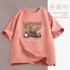 Camiseta feminina branca de manga curta, nova roupa feminina de corte solto, top moderno chique de verão, camiseta feminina de nicho com gola redonda