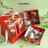 Caja de Regalo Universal para el Festival del Bote del Dragón 2026, Caja de Embalaje para Graduación de Preparatoria, Caja de Regalo de Doble Capa con Zongzi, Nueces y Frutas Secas