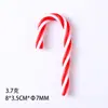 Decoraciones de bastón de caramelo de plástico navideño transfronterizas, adornos para árbol de Navidad, decoraciones para fiesta de Navidad en casa al por mayor