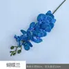 26 Anos de Materiais Florais Azul Escuro de Alta Qualidade, Materiais de Flores de Seda para Vitrines, Paisagismo, Adereços para Estúdio de Fotografia, Flores Artificiais