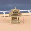 Latón Puro Decoración de Edificios Vintage Adornos Pequeños Creativos para Estudio y Paisajismo de Acuario Artesanías Decorativas Tridimensionales