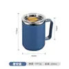 Taza de acero inoxidable 304 de doble capa, portátil, sellada, para beber en casa, con tapa, taza de café para oficina