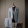 Conjunto de Terno Masculino para Noivo, Casamento e Padrinhos, Traje Formal de Negócios, Estilo Coreano, Terno Preto de Três Peças, Sensação de Alto Padrão