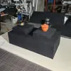Soporte de Exhibición de Lino para Museo, Soporte de Exhibición de Joyería de Jade, Base de Madera Maciza, Accesorios de Bloque de Construcción para Sala de Exposiciones, Caja de Terciopelo
