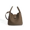 Bolso Cesta de Cuero de Vaca de Primera Capa para Mujer, Nuevo Estilo 2026, Bolso Cubo de Cuero Genuino, Bolso de Hombro Cruzado para Mujer