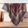 90 Nuevo Estilo Exótico Azul Otoño/Invierno Versátil Bufanda Exterior de Terciopelo para Mujer, Bufanda Cálida, Pañuelo para el Cuello, Bufanda Cuadrada Grande