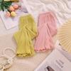 Calça Boca de Sino Infantil, Calça Longa Fina de Verão, Calça Casual Simples, Calça Versátil Estilosa, Calça Lisa da Moda