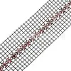 Tela de Malla con Pedrería de una Sola Fila de 7 mm para Ropa DIY, Pantalones, Vestidos de Novia, Bolsos, Accesorios para el Cabello