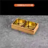 Mesa de Barbacoa Coreana Vajilla Cuenco para Condimentos Acero Inoxidable Moderno Plato Pequeño para Salsa Dip Caja Dividida Olla Caliente Bandeja de Guarniciones de Nueve Compartimentos