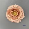 Cabeça de flor de camélia artificial DIY acessórios de material de grinalda artesanal Hanfu cocar decoração de fundo de casamento adereços de parede Flor