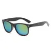 Gafas de sol de mercurio con montura transparente, tachuelas de arroz, gafas de sol reflectantes de colores, gafas de sol retro, directo de fábrica 2140