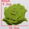 Tamanho pequeno, médio e grande autoadesivo bordado de flor de rosa adesivo de tecido patch branco patch decorativo para roupas flor de tecido acessórios de vestuário