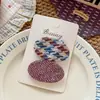 Pinza para el pelo ovalada estilo Chanel vintage de principios de otoño, pinza para el pelo versátil de alta gama para flequillos laterales de niñas que no daña el cabello