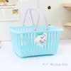 Cesta de armazenamento de material de escritório, organizador de mesa infantil, cesta portátil, cesta criativa e multifuncional para armazenamento de cosméticos, atacado