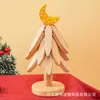 Posavasos de Madera Creativo Personalizado para Árbol de Navidad, Mantel Aislante Térmico de Madera Maciza para Mesa de Comedor del Hogar, Posavasos, Salvamanteles Antiescaldado para Cazuelas
