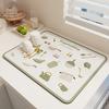 Pequenos talheres de mesa de jantar frescos Pratos Almofada de isolamento térmico Bar Bancada Controle de água Almofada absorvente Diatomáceas Lama Almofada de drenagem de cozinha