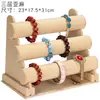 Soporte de Exhibición de Pulseras con Flocado Soporte para Pulseras de Reloj Tres Niveles Pulsera Cinchos para el Cabello Diadema Soporte para Joyería Soporte para Adornos