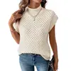 Suéter Femenino 2026 con Acabado de Alta Gama, Nuevo Estilo de Verano, Comercio Transfronterizo de Exportación, Suéter Holgado de Color Sólido Texturizado de Cuello Alto para Mujer