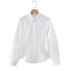 Ropa de Mujer Transfronteriza AliExpress 2026 Moda Europea y Americana Casual 100% Algodón Cuello Solapa Manga Larga Corte Ajustado Camisa Mujer M87095