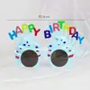Gafas de Feliz Cumpleaños de Xiaohongshu, Decoración Popular para Pasteles, Accesorios Divertidos para Fotos de Pasteles, Accesorios para Selfies