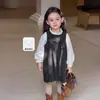 Novidades em 24/08) Vestidos para meninas, roupas de outono, vestidos regata infantis estilosos e da moda, vestidos para bebês meninas Classe A