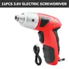 Venda quente transfronteiriça 3.6V chave de fenda elétrica mini portátil máquina de furadeira elétrica chave de fenda pequena pistola ferramenta elétrica