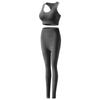 Novo Transfronteiriço Em Estoque Jacquard Lindo Conjunto Yoga Costas Abertas Calças Compridas Conjunto Calças Yoga Esporte Fitness Conjunto Lingerie Atacado