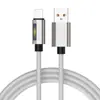 Cable de Carga Rápida Transfronterizo de 100W Luz Lateral Degradada Cable de Datos Trenzado Adecuado para Apple 16Pd Android Tipo-C Cable de Carga