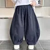 Pantalones de Primavera y Otoño para Niños 2026 Nuevo Estilo Coreano Elegantes Pantalones Curvos para Niños Modernos Casuales Largos